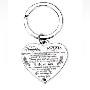 To My Daughter keychain I Love You Inspiration Christmas Birthday Graduation